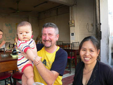 Amis francais au Laos.