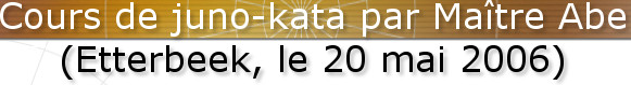 Cours de juno-kata par Ma&icirc;tre Abe (Etterbeek, le 20 mai 2006)