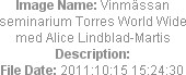 Image Name: Vinmässan seminarium Torres World Wide med Alice Lindblad-Martis
Description: 
File D...