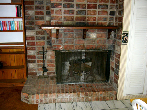 living room fireplace