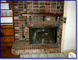 living room fireplace